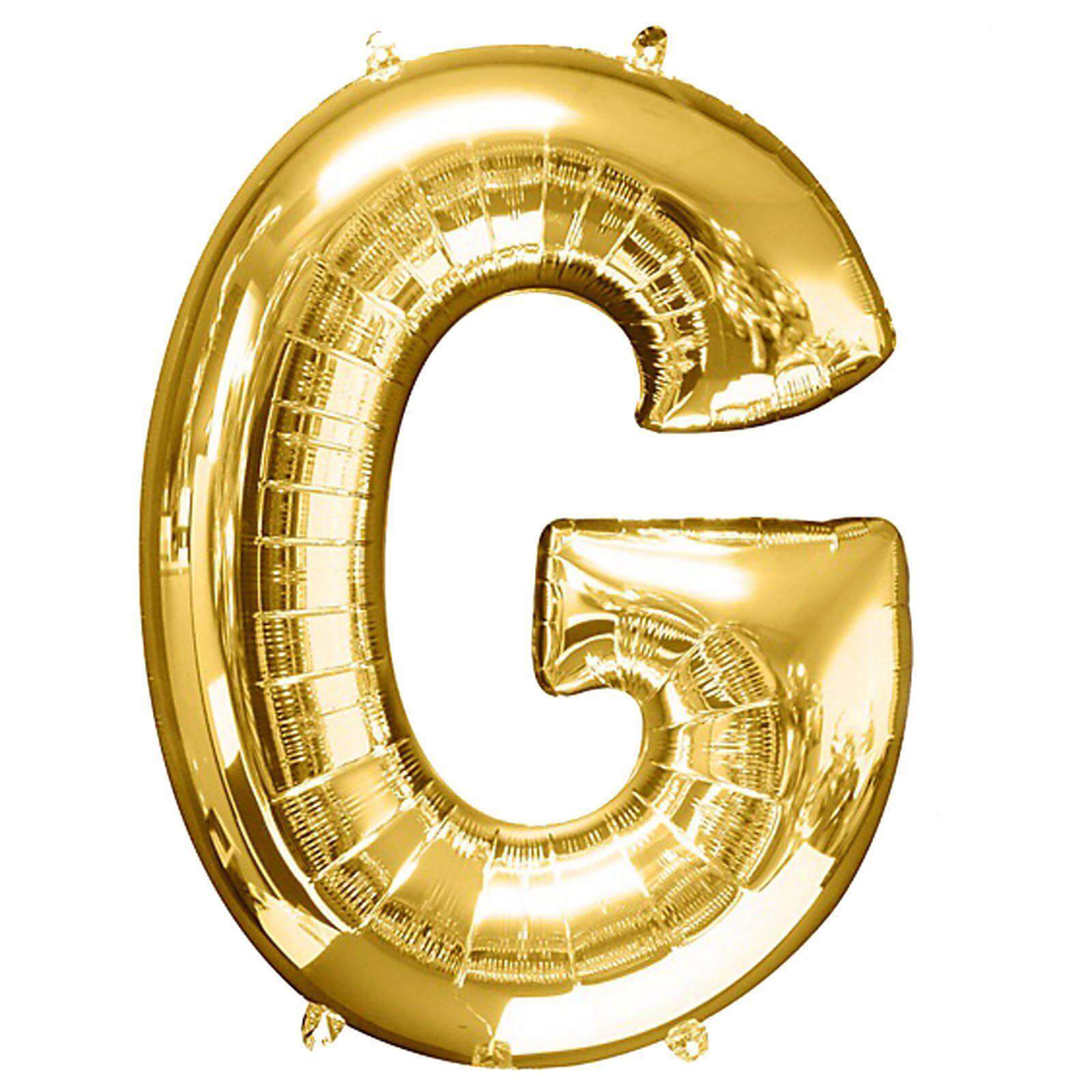 35" Gold Letter and Number Balloons, Shiny Metallic Mylar Foil Helium Air Balloons - Linen Luxes