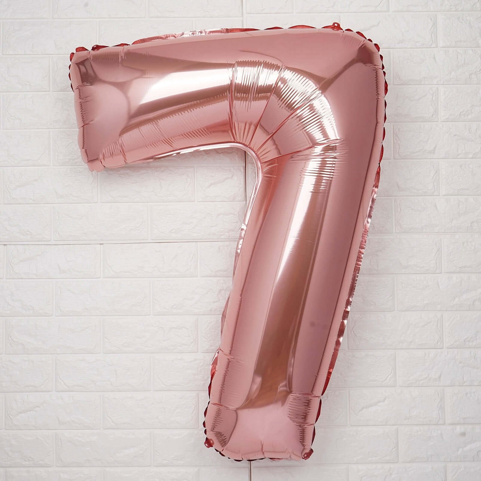 35" Rose Gold Letter and Number Balloons, Metallic Mylar Foil Helium Air Balloons - Linen Luxes