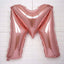 35" Rose Gold Letter and Number Balloons, Metallic Mylar Foil Helium Air Balloons - Linen Luxes