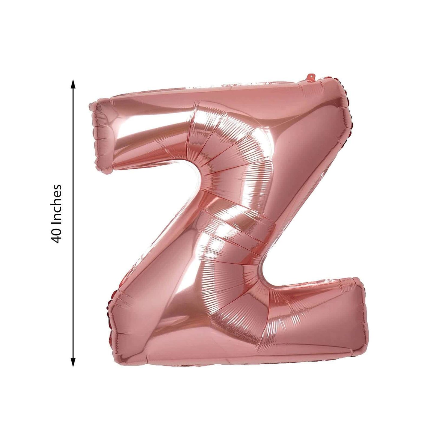 35" Rose Gold Letter and Number Balloons, Metallic Mylar Foil Helium Air Balloons - Linen Luxes