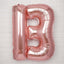 35" Rose Gold Letter and Number Balloons, Metallic Mylar Foil Helium Air Balloons - Linen Luxes