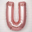 35" Rose Gold Letter and Number Balloons, Metallic Mylar Foil Helium Air Balloons - Linen Luxes