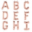 35" Rose Gold Letter and Number Balloons, Metallic Mylar Foil Helium Air Balloons - Linen Luxes