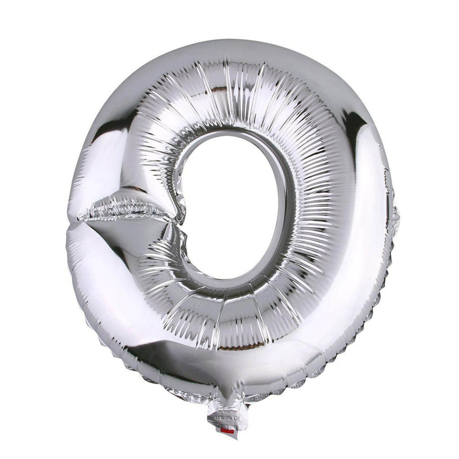 35" Silver Letter and Number Balloons, Metallic Mylar Foil Helium Air Balloons - Linen Luxes