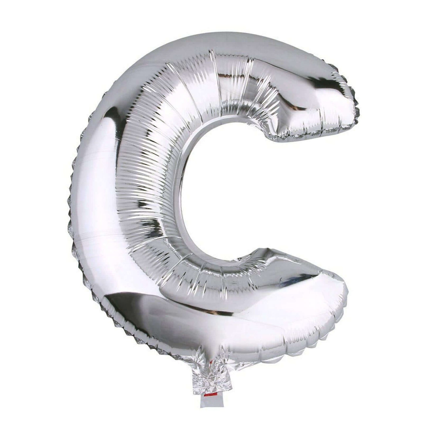 35" Silver Letter and Number Balloons, Metallic Mylar Foil Helium Air Balloons - Linen Luxes