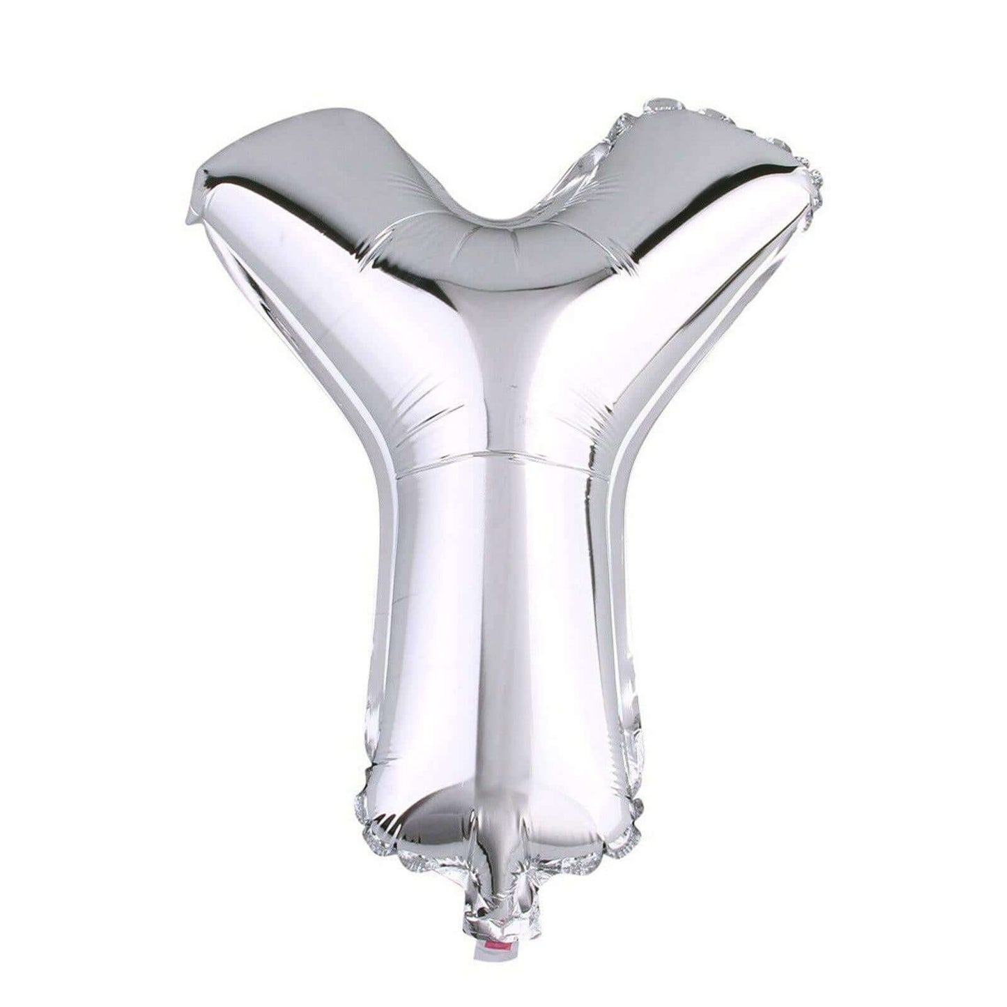 35" Silver Letter and Number Balloons, Metallic Mylar Foil Helium Air Balloons - Linen Luxes