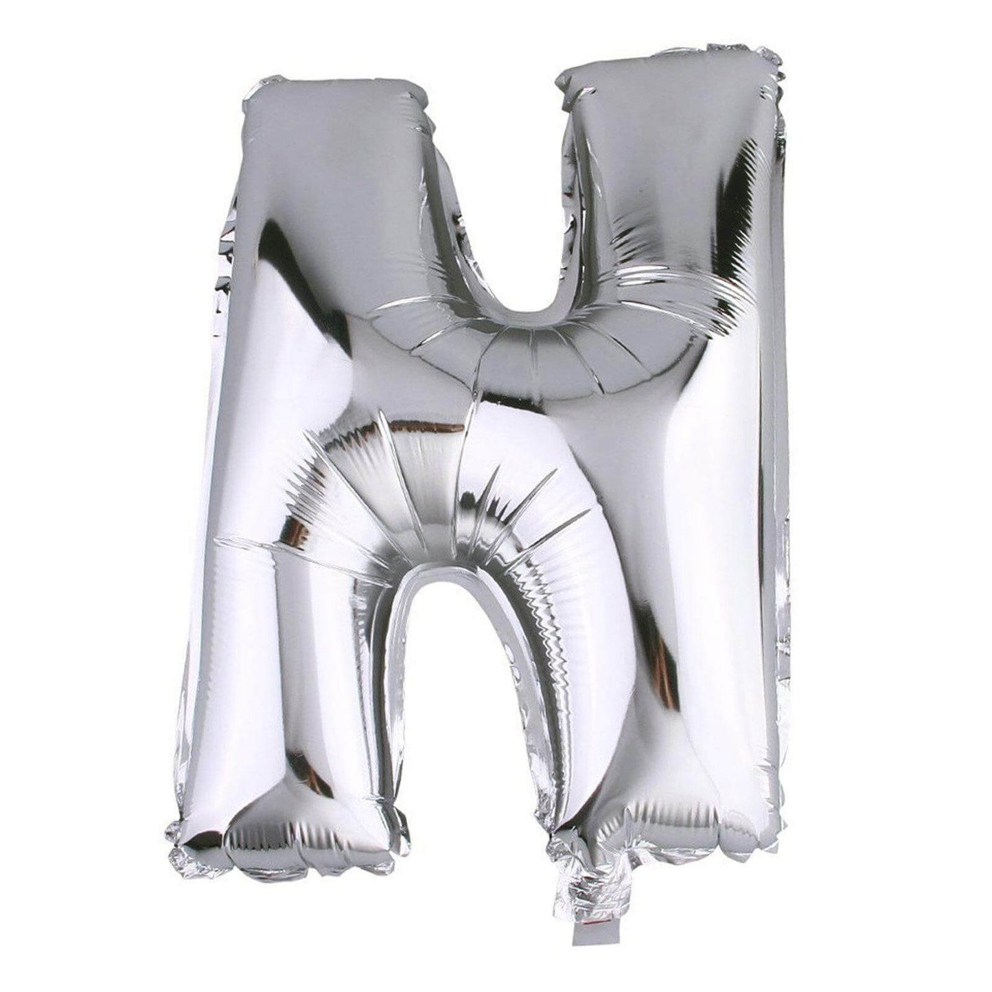 35" Silver Letter and Number Balloons, Metallic Mylar Foil Helium Air Balloons - Linen Luxes