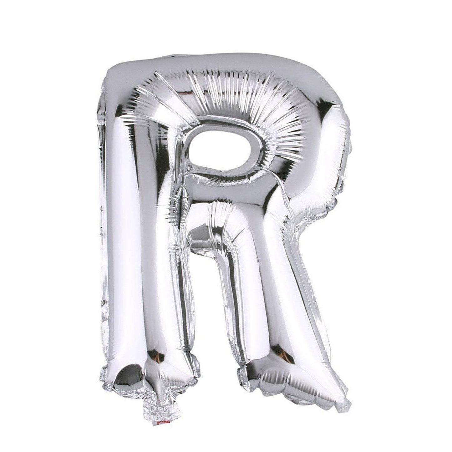 35" Silver Letter and Number Balloons, Metallic Mylar Foil Helium Air Balloons - Linen Luxes