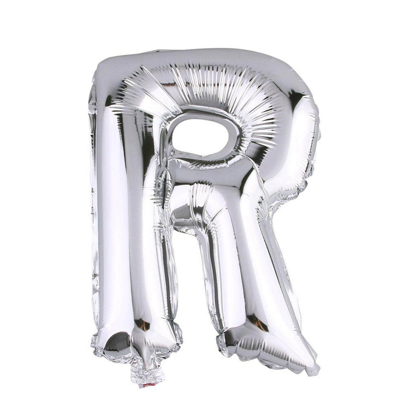 35" Silver Letter and Number Balloons, Metallic Mylar Foil Helium Air Balloons - Linen Luxes