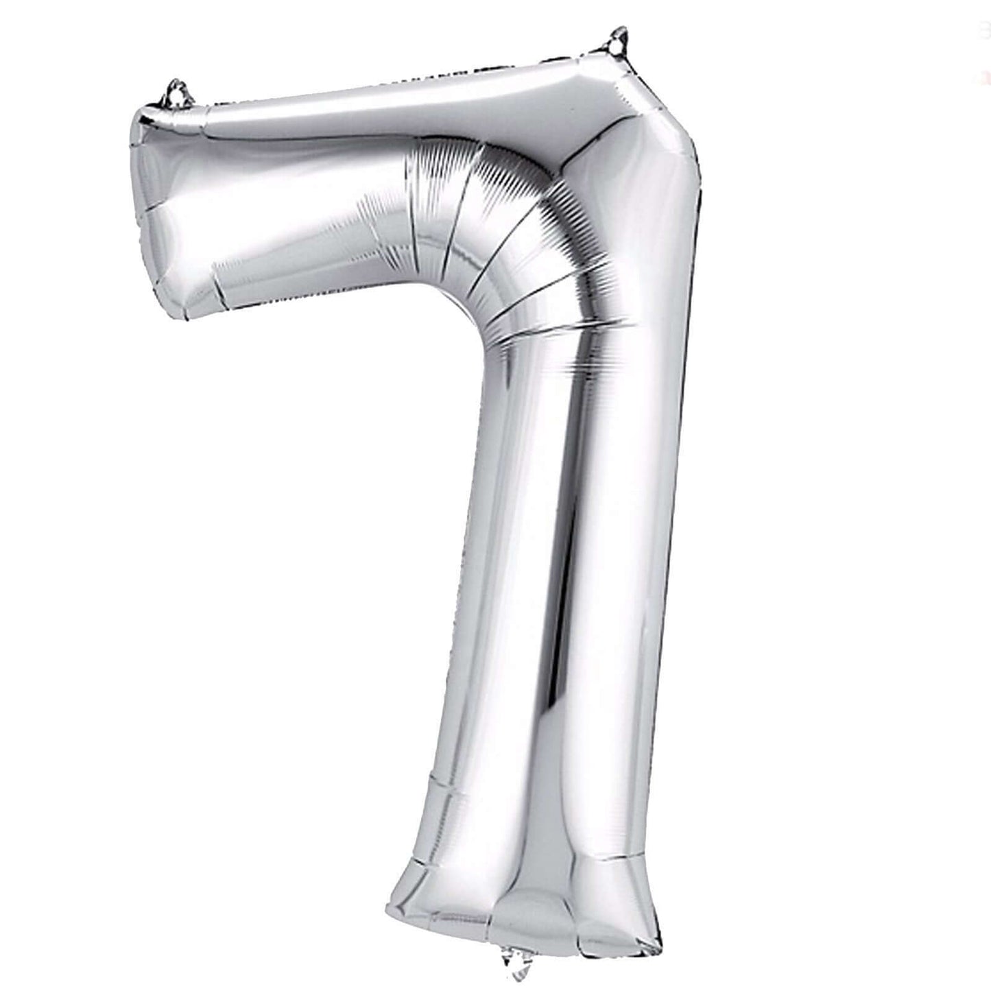 35" Silver Letter and Number Balloons, Metallic Mylar Foil Helium Air Balloons - Linen Luxes