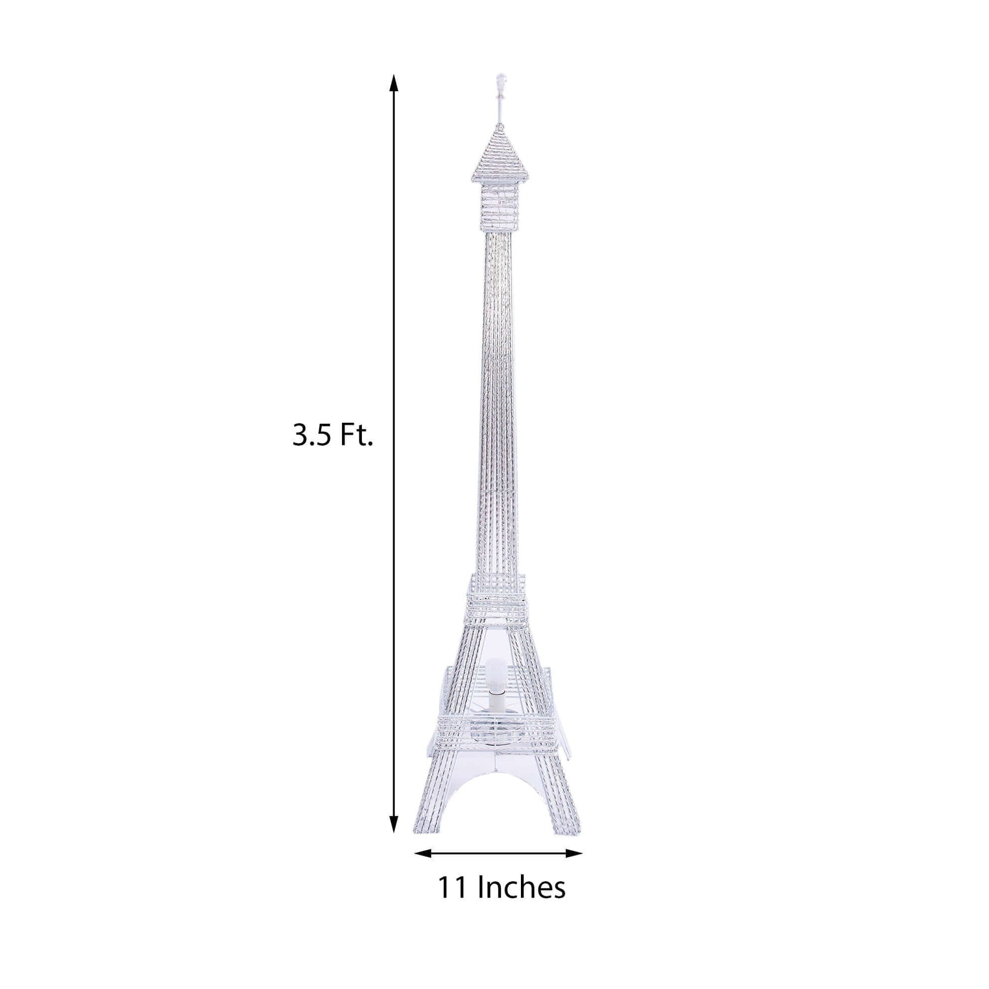 3.5ft Color Changing LED Metal Eiffel Tower Columns LED Lamp, Night Light Wedding Centerpiece - Linen Luxes