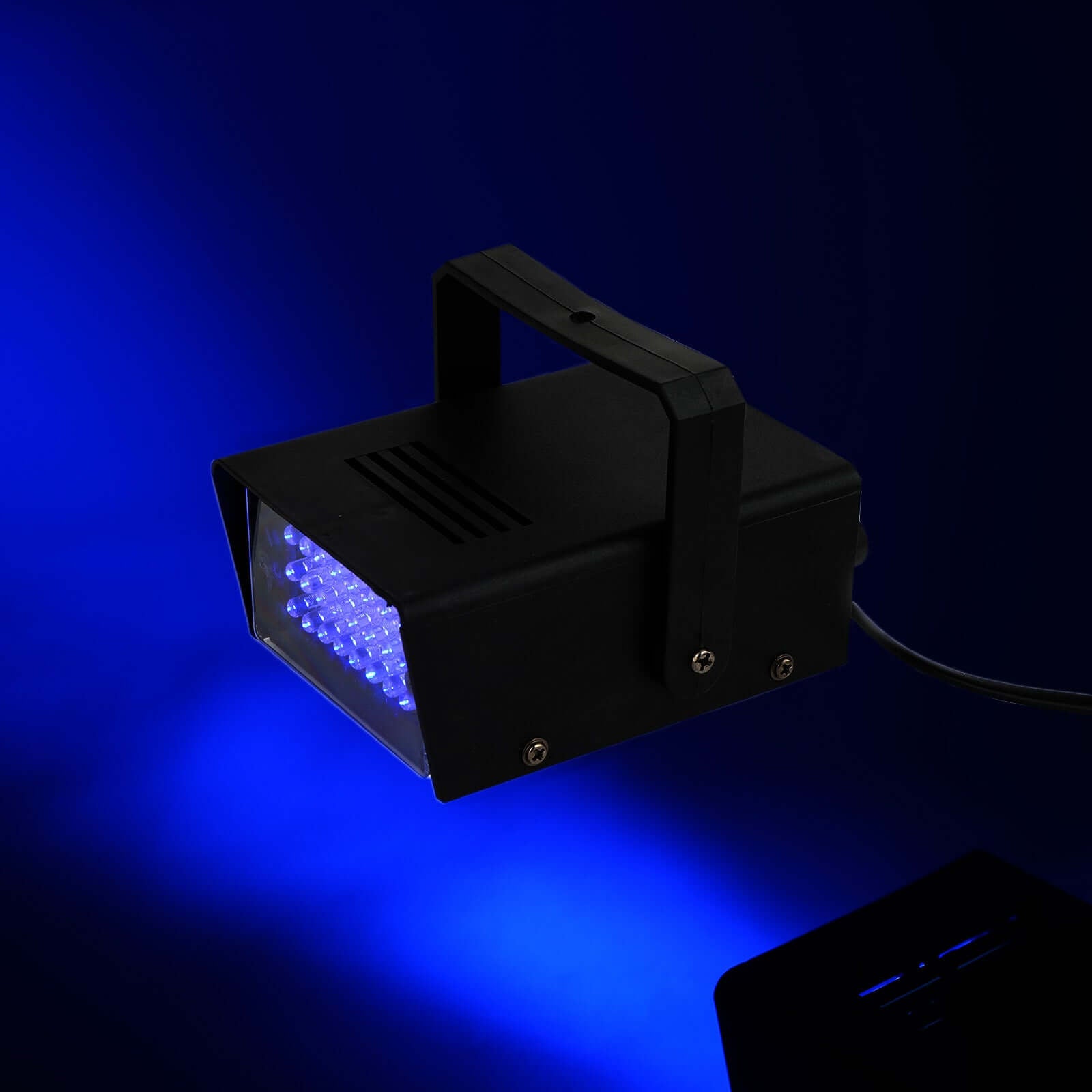 35W Mini Bright Blue Strobe Light with 24 LEDs, Stage Backdrop Uplight with Variable Flash & Speed Control - Linen Luxes