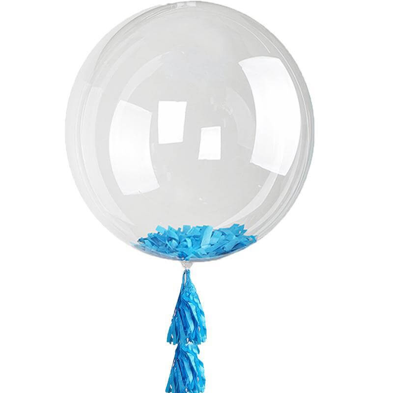 36" Giant Clear Fully Transparent PVC Helium or Air Bubble Balloon - Linen Luxes