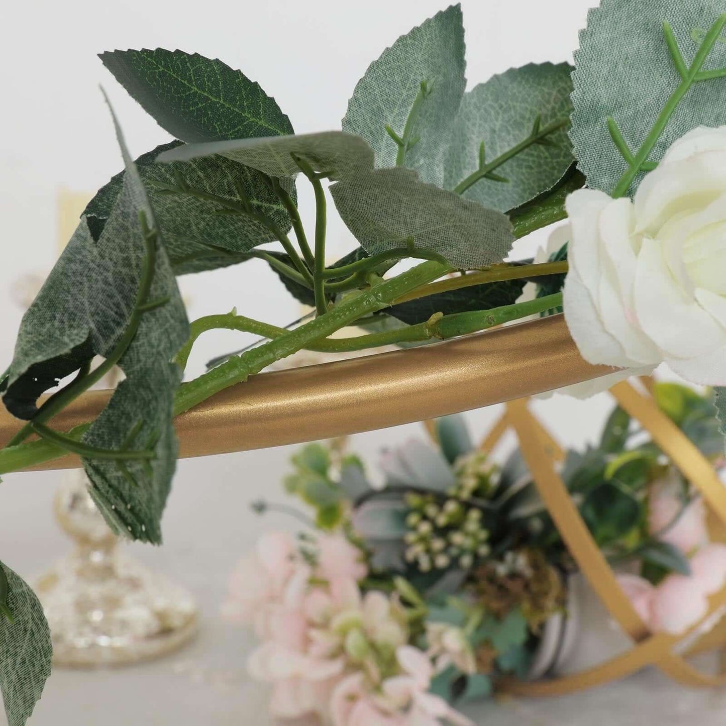 36" Gold Heavy Duty Metal Hoop Wreath, Floral Hoop - Linen Luxes