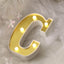 3D Marquee Letter "C" Warm White 5 LED Lights Gold - Chic Light - Up Decor for Events 6" - Linen Luxes