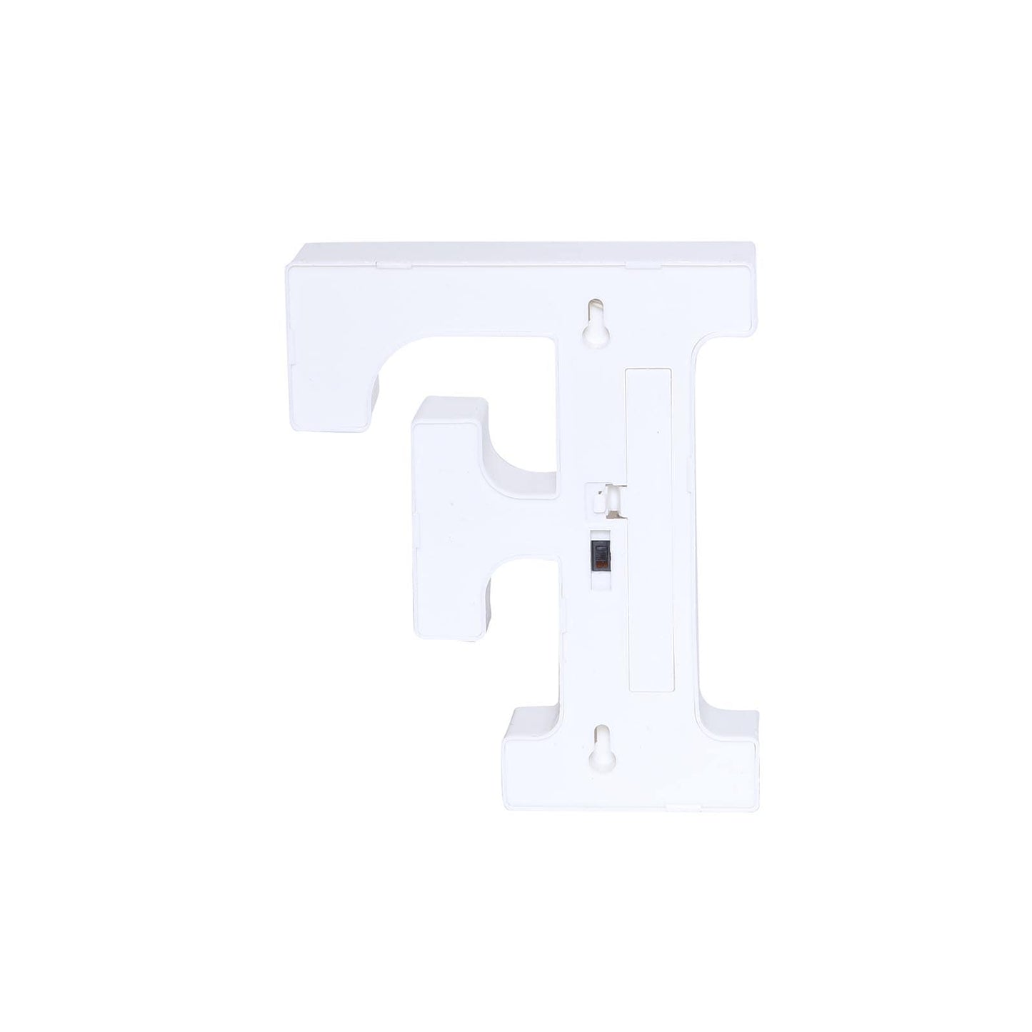 3D Marquee Letter "F" Warm White 5 LED Lights Gold - Chic Light - Up Decor for Events 6" - Linen Luxes