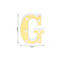 3D Marquee Letter "G" Warm White 6 LED Lights Gold - Chic Light - Up Decor for Events 6" - Linen Luxes