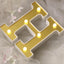 3D Marquee Letter "H" Warm White 6 LED Lights Gold - Chic Light - Up Decor for Events 6" - Linen Luxes