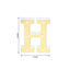 3D Marquee Letter "H" Warm White 6 LED Lights Gold - Chic Light - Up Decor for Events 6" - Linen Luxes