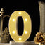 3D Marquee Letter "O" Warm White 6 LED Lights Gold - Chic Light - Up Decor for Events 6" - Linen Luxes