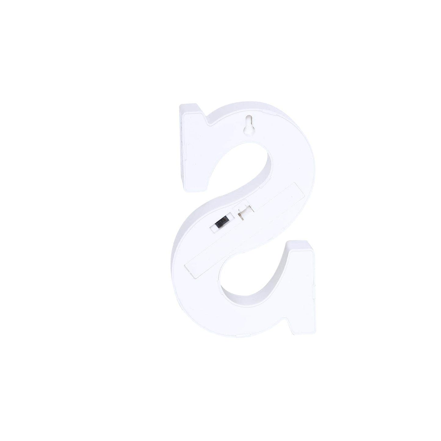 3D Marquee Letter "S" Warm White 4 LED Lights Gold - Chic Light - Up Decor for Events 6" - Linen Luxes