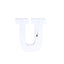 3D Marquee Letter "U" Warm White 5 LED Lights Gold - Chic Light - Up Decor for Events 6" - Linen Luxes