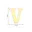 3D Marquee Letter "V" Warm White 5 LED Lights Gold - Chic Light - Up Decor for Events 6" - Linen Luxes
