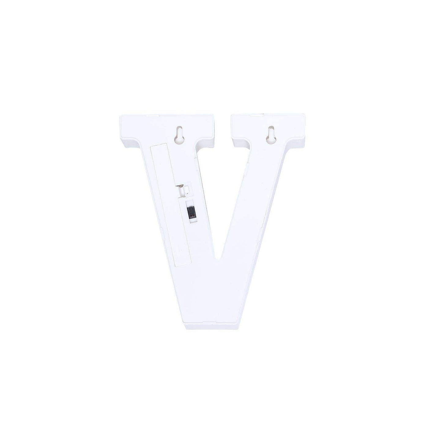 3D Marquee Letter "V" Warm White 5 LED Lights Gold - Chic Light - Up Decor for Events 6" - Linen Luxes