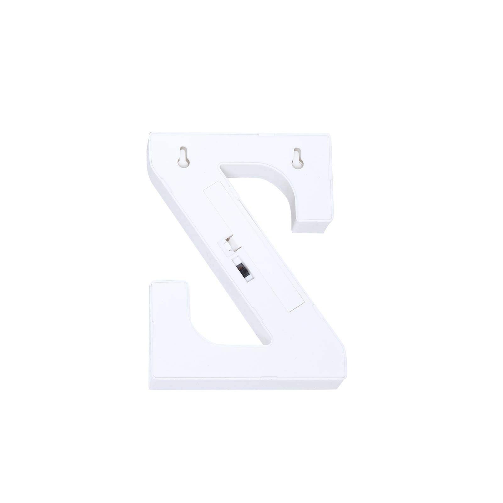 3D Marquee Letter "Z" Warm White 7 LED Lights Gold - Chic Light - Up Decor for Events 6" - Linen Luxes