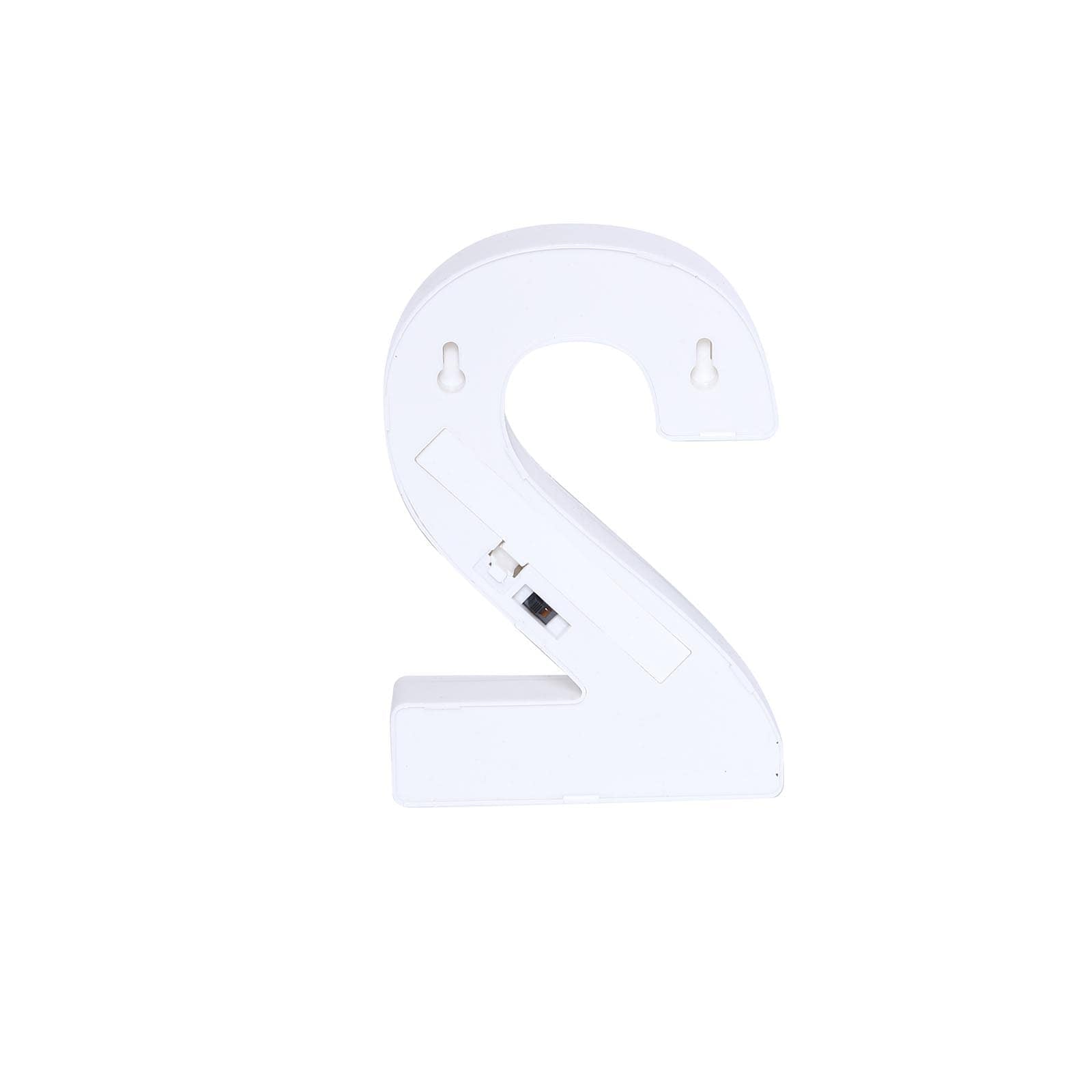 3D Marquee Number "2" Warm White 5 LED Lights Gold - Stylish Light - Up Accent for Events 6" - Linen Luxes