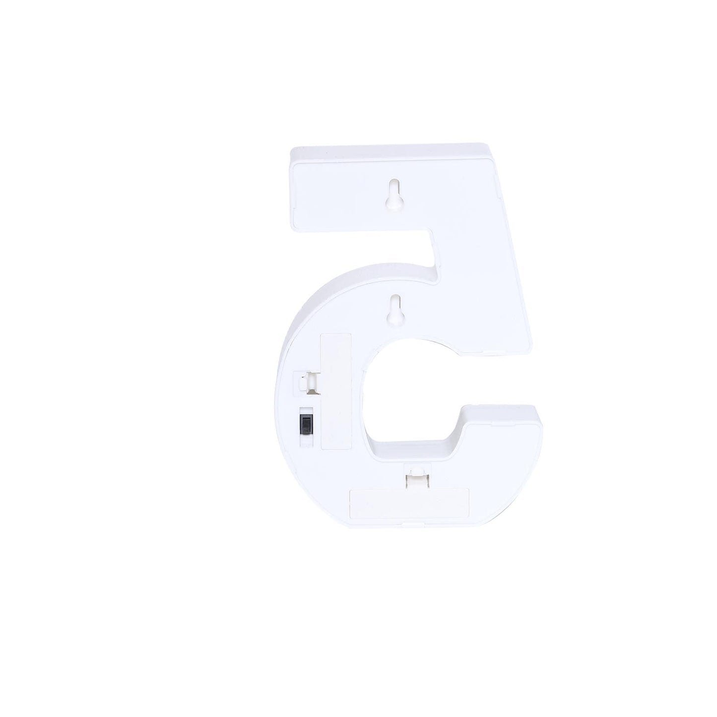 3D Marquee Number "5" Warm White 6 LED Lights Gold - Stylish Light - Up Accent for Events 6" - Linen Luxes