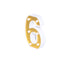 3D Marquee Number "6" Warm White 6 LED Lights Gold - Stylish Light - Up Accent for Events 6" - Linen Luxes