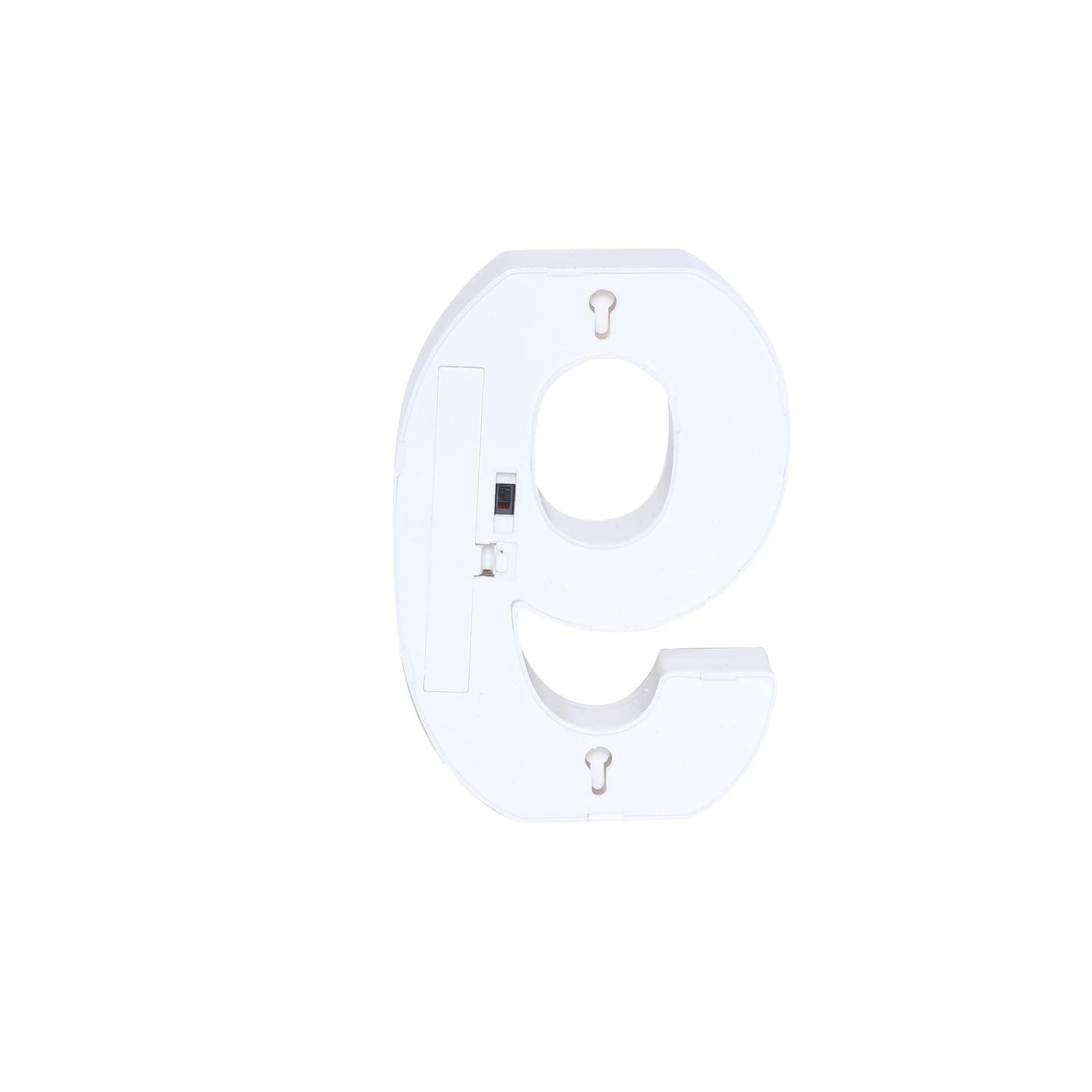 3D Marquee Number "9" Warm White 6 LED Lights Gold - Stylish Light - Up Accent for Events 6" - Linen Luxes