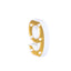 3D Marquee Number "9" Warm White 6 LED Lights Gold - Stylish Light - Up Accent for Events 6" - Linen Luxes