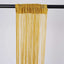3ftx8ft Gold Silk Tassel String Curtains, Decorative Room Divider Panels - Linen Luxes