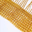 3ftx8ft Gold Silk Tassel String Curtains, Decorative Room Divider Panels - Linen Luxes