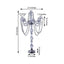 4 - Arm Crystal Chandelier Candelabra Silver Metal - Sophisticated Taper Candlestick Holder Table Centerpiece 35" - Linen Luxes