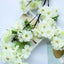 4 Bushes 40" Tall Cream Artificial Silk Cherry Blossom Flowers, Branches - Linen Luxes