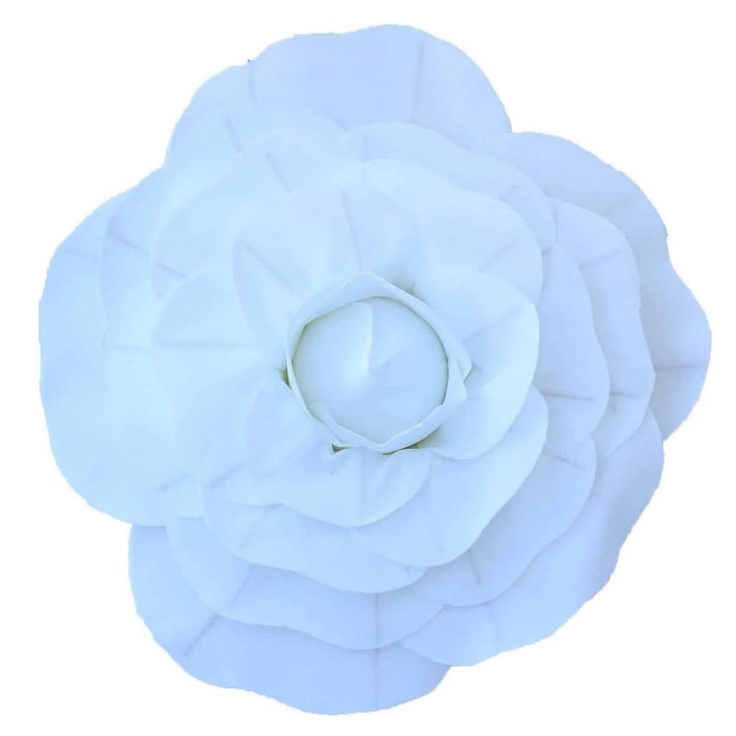 4 Pack 12" Large White Real Touch Artificial Foam DIY Craft Roses - Linen Luxes