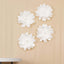 4 Pack 12" White Life - Like Soft Foam Craft Dahlia Flower Heads - Linen Luxes
