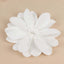 4 Pack 12" White Life - Like Soft Foam Craft Dahlia Flower Heads - Linen Luxes