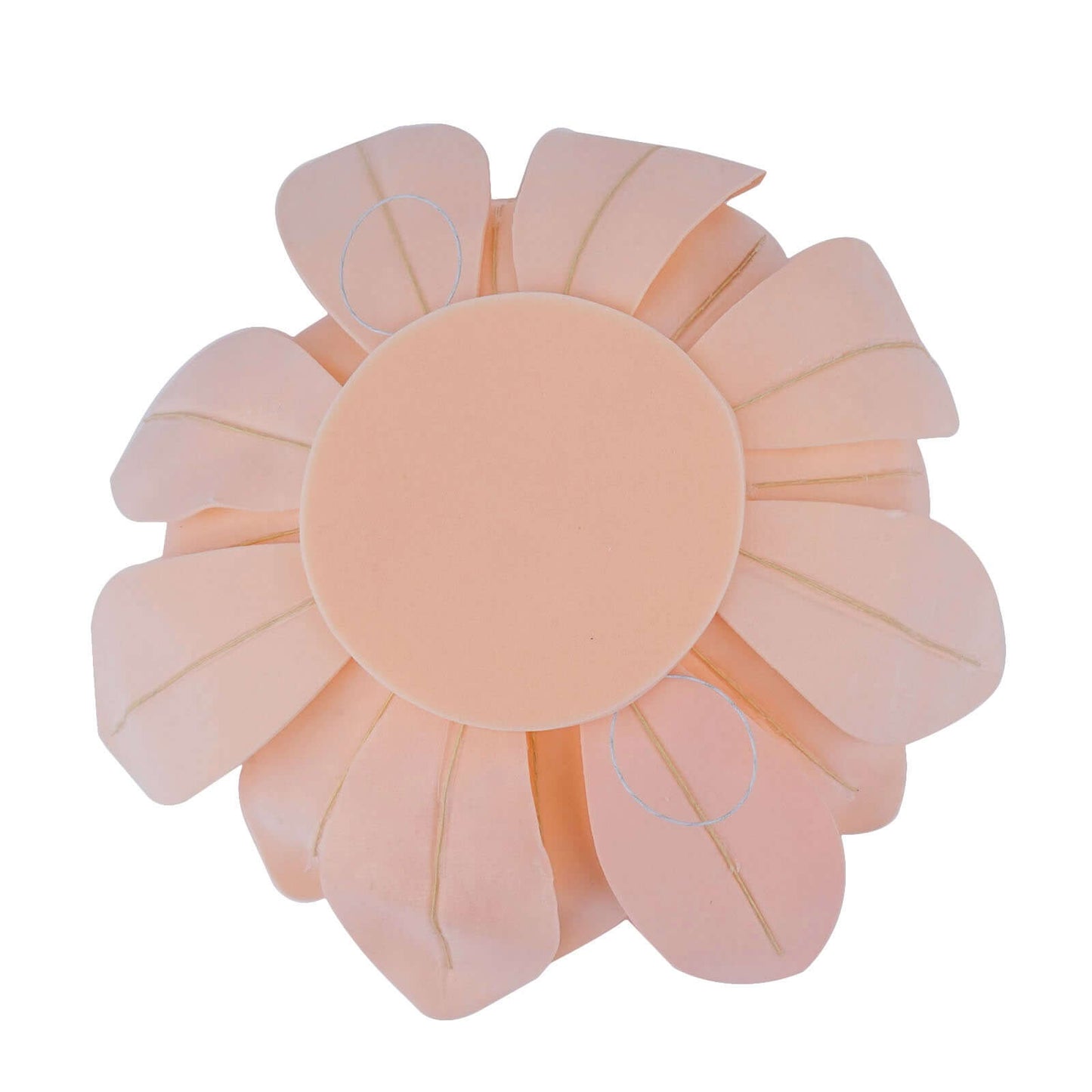 4 Pack 16" Blush Real - Like Soft Foam Craft Daisy Flower Heads - Linen Luxes
