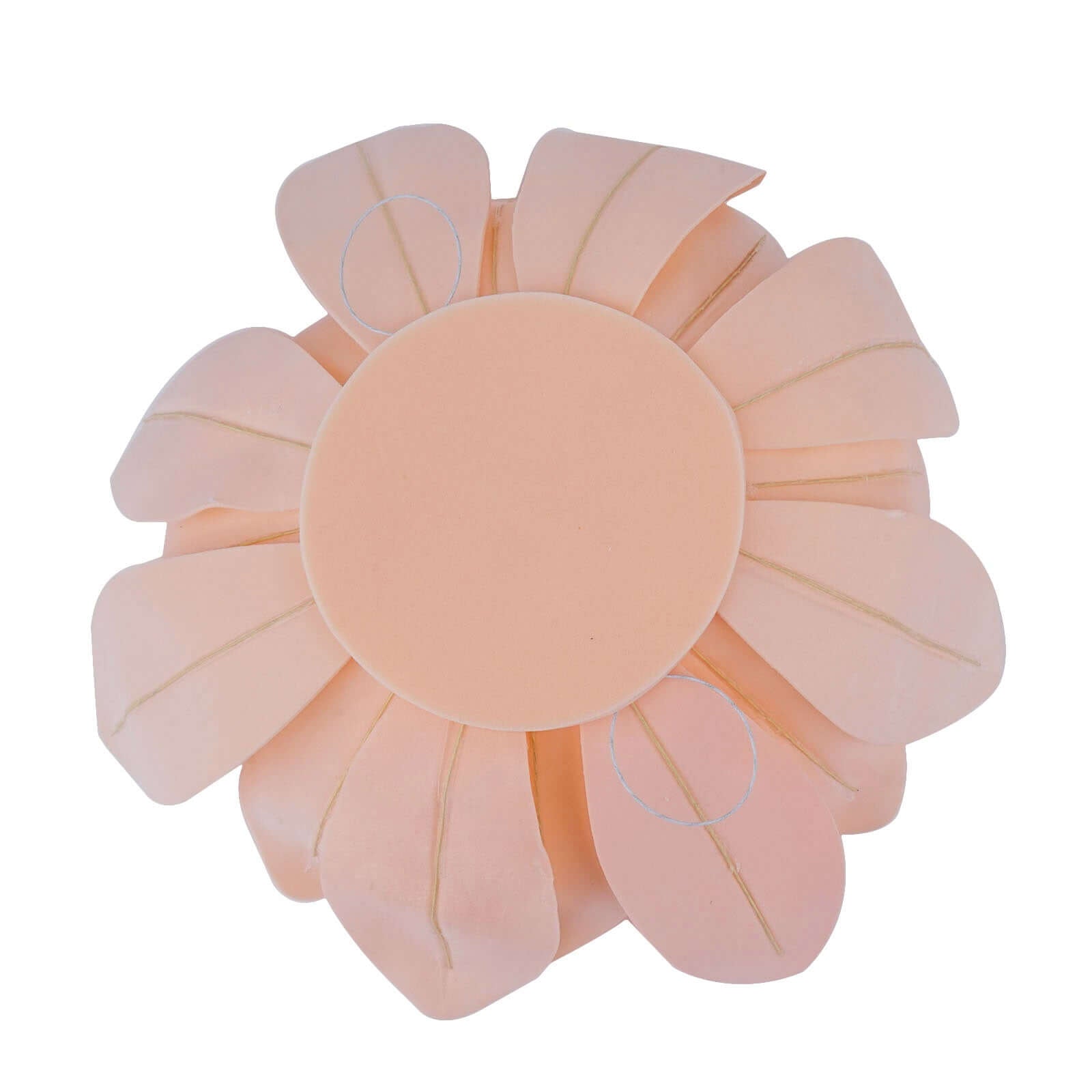 4 Pack 16" Blush Real - Like Soft Foam Craft Daisy Flower Heads - Linen Luxes