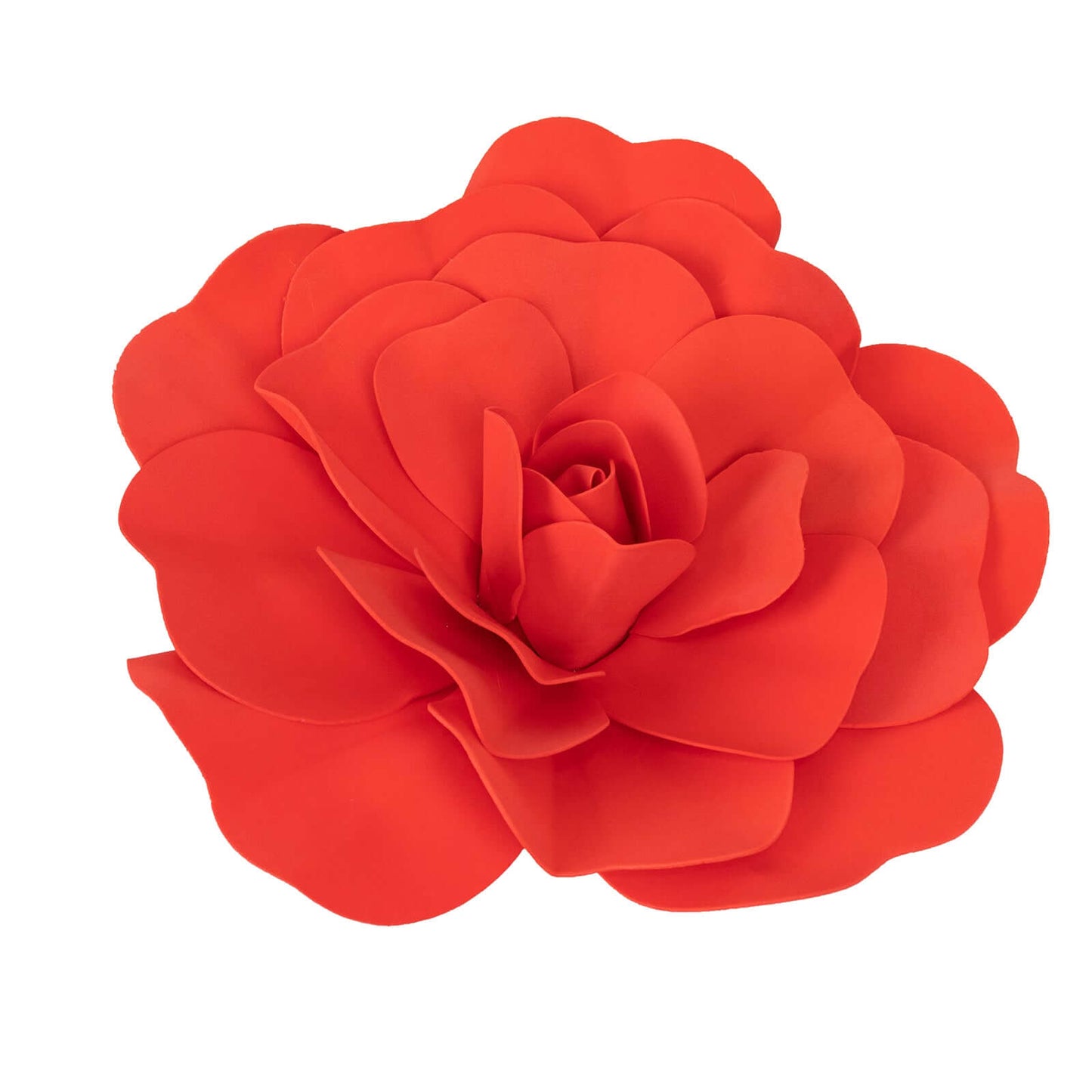 4 Pack 16" Large Red Real Touch Artificial Foam DIY Craft Roses - Linen Luxes