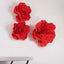 4 Pack 16" Large Red Real Touch Artificial Foam DIY Craft Roses - Linen Luxes