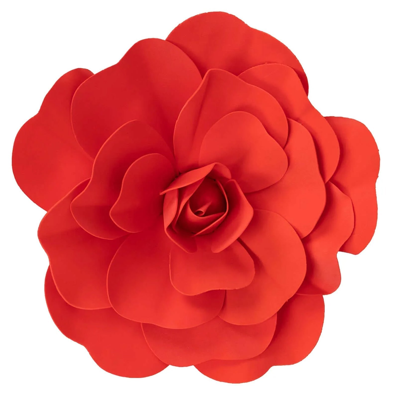 4 Pack 16" Large Red Real Touch Artificial Foam DIY Craft Roses - Linen Luxes
