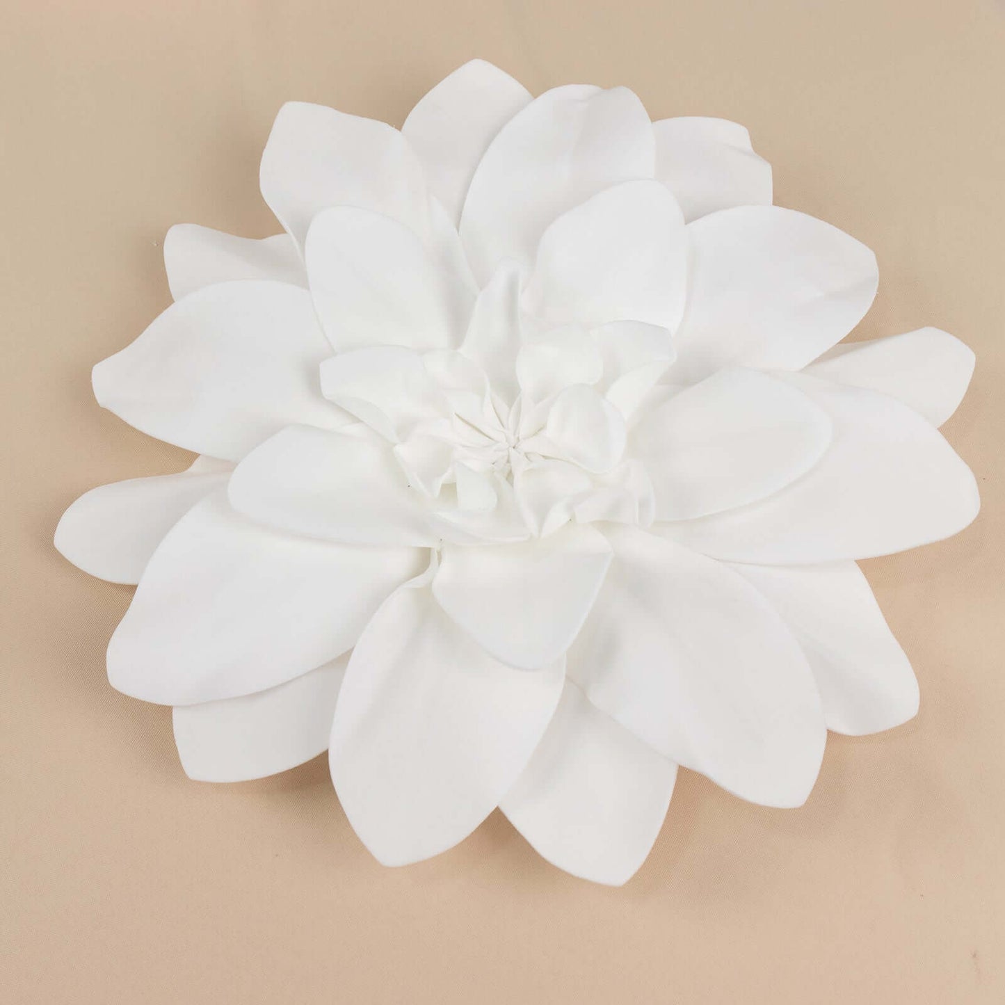 4 Pack 16" White Real - Like Soft Foam Craft Daisy Flower Heads - Linen Luxes