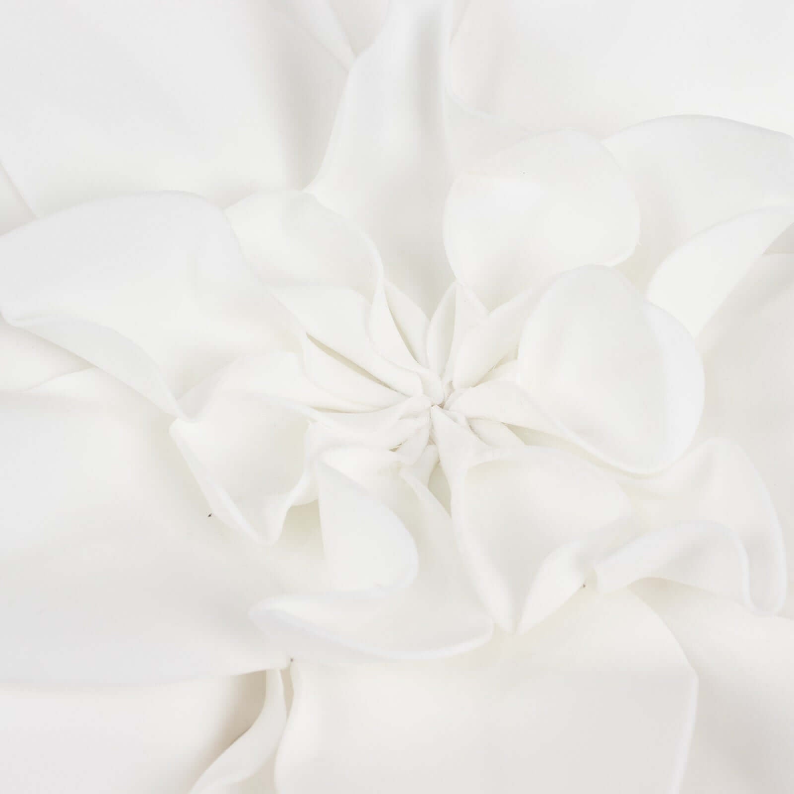 4 Pack 16" White Real - Like Soft Foam Craft Daisy Flower Heads - Linen Luxes