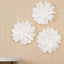 4 Pack 16" White Real - Like Soft Foam Craft Daisy Flower Heads - Linen Luxes