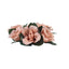 4 Pack 3" Dusty Rose Artificial Silk Rose Flower Candle Ring Wreaths - Linen Luxes